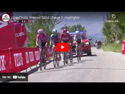 Giro de Italia Femenino 2024: Vdeo resumen de la 7 etapa